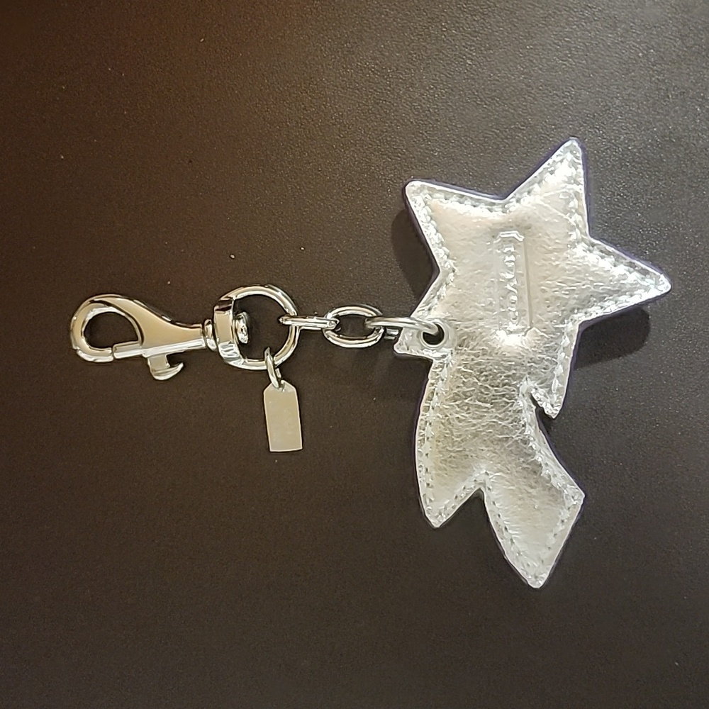 Coach Metallic Silver/purple Shooting Star Bag Charm SILVER - Picture 2 of 7